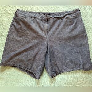 Chambray denim shorts - Land's End - 22W